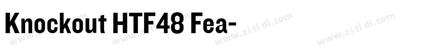 Knockout HTF48 Fea字体转换